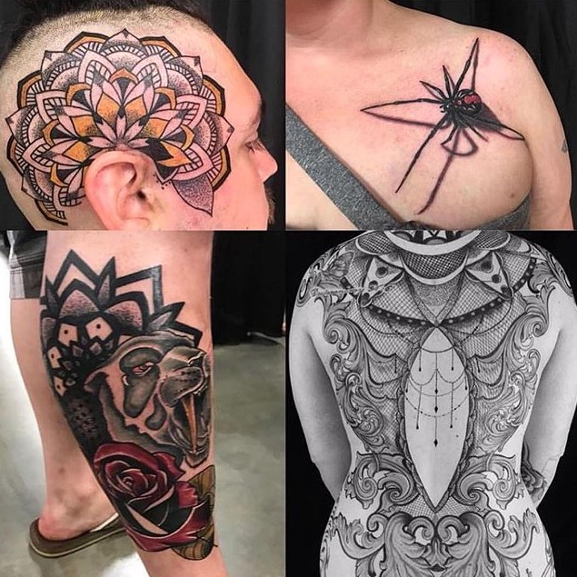Preston Rivera will be at Sacred Mandala Studios September 1-2. Call, email or stop by to book your appointment with Preston now.